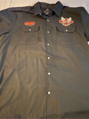 Black Rock-N-Roll Work Shirt with Cleveland Patch